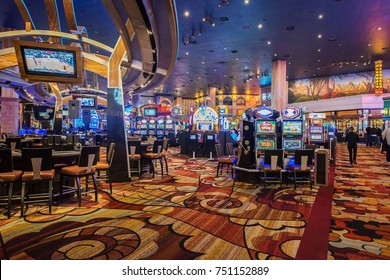 Las Vegas - DECEMBER 12, 2013: Famous Las Vegas Casinos On Decem