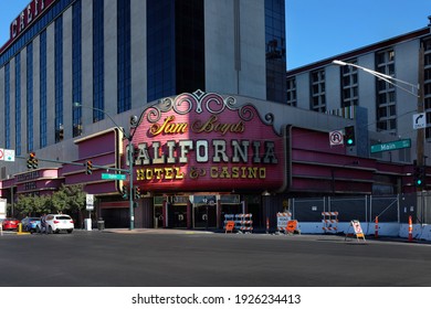 LAS VEGAS - DECEMBER 7, 2017: California Hotel And Casino.  Opened In 1975 With A Hotel And Casino Located In Downtown Las Vegas, Near The Fremont Street Experience.