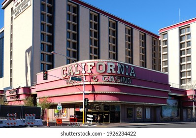 LAS VEGAS - DECEMBER 7, 2017: California Hotel And Casino.  Opened In 1975 With A Hotel And Casino Located In Downtown Las Vegas, Near The Fremont Street Experience.