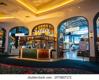 Las Vegas, JAN 21, 2021 - Interior View Of The Eataly Park MGM