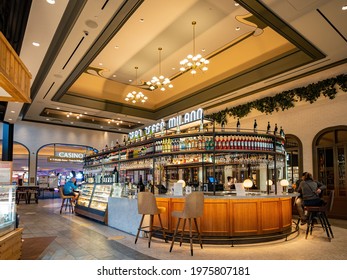 Las Vegas, JAN 21, 2021 - Interior View Of The Eataly Park MGM