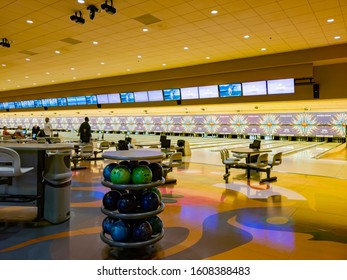 Las Vegas, JAN 3: Strike Zone, Bowling Center Of The Famous Sunset Station Hotel And Casino On JAN 3, 2020 At Las Vegas, Nevada