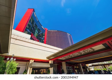 Las Vegas, JUN 28, 2021 - Exterior View Of The Resorts World Casino