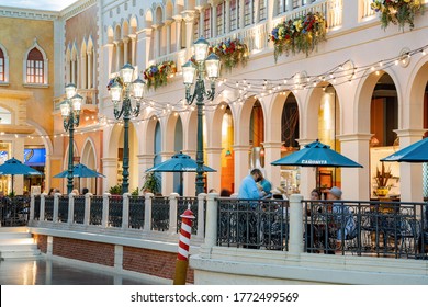 Las Vegas, JUN 30, 2020 -Interior View Of A The Grand Canal Shoppes