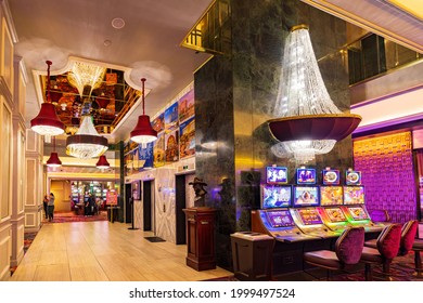 Las Vegas, JUN 4, 2021 - Interior View Of The California Hotel And Casino