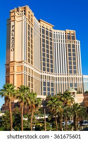 Las Vegas - June 17, 2013: The Palazzo Hotel and Casino on June 17, 2013 in Las Vegas. Palazzo Hotel opened in 2008 and it is the tallest completed building in Las Vegas.
