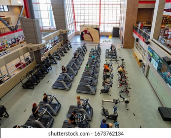 Las Vegas, MAR 3, 2020 - Aerobic Exercise Of The Student Recreation And Wellness Center