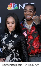 LAS VEGAS - MAY 1:  Saweetie, Quavo At The 2019 Billboard Music Awards At MGM Grand Garden Arena On May 1, 2019 In Las Vegas, NV