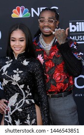 LAS VEGAS - MAY 1:  Saweetie, Quavo At The 2019 Billboard Music Awards At MGM Grand Garden Arena On May 1, 2019 In Las Vegas, NV