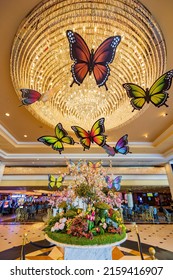 Las Vegas, MAY 13 2022 - Artificial Nature Scene In Westgate Las Vegas Resort And Casino