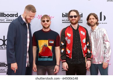 LAS VEGAS - MAY 21:  Dan Reynolds, Ben McKee, Daniel Platzman, Wayne Sermon At The 2017 Billboard Music Awards - Arrivals At The T-Mobile Arena On May 21, 2017 In Las Vegas, NV