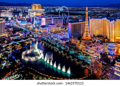 Las Vegas Nevada 2017 10 13 panoramic view of the Las Vegas Strip