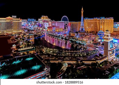 Las Vegas Nevada 2019 02 07 panoramic view of the Las Vegas Strip