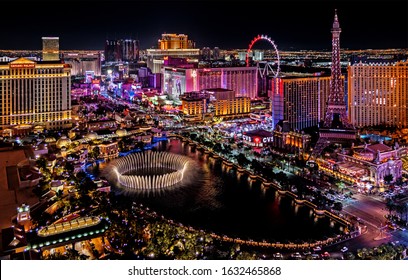 Las Vegas Nevada 2020 01 01 
panoramic view of the Las Vegas Strip