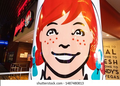 Las Vegas, Nevada - August 23, 2019: Wendy's Fast Food Restauran