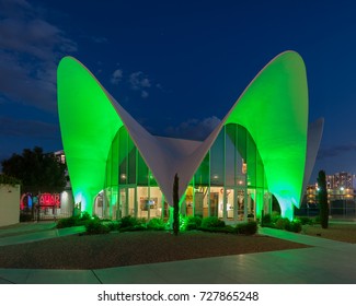 LAS VEGAS, NEVADA - AUGUST 6: Exterior Of The Neon Museum On August 6, 2017 In Las Vegas, Nevada 