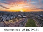 Las Vegas Nevada Downtown Drone Skyline Aerial