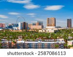 Las Vegas, Nevada, USA Downtown City Skyline.