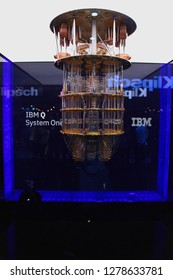 Las Vegas, Nevada / USA - Jan 8 2019:  IBM Quantum Computer At CES 2019