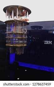 Las Vegas, Nevada / USA - Jan 8 2019:  IBM Quantum Computer At CES 2019