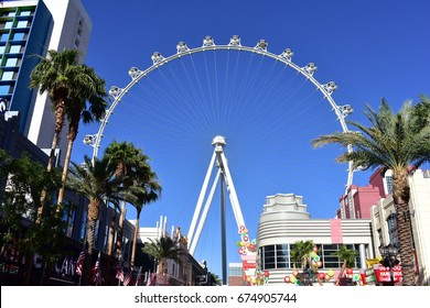 Las Vegas, Nevada - USA - June 05,2017 - High Roller Wheel Las Vegas 