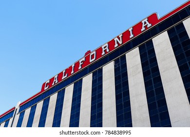 Las Vegas, Nevada, USA - Oct 10 2017:California Hotel And Casino, 12 East Ogden Avenue.Opened In 1975 With A Hotel And Casino Located In Downtown Las Vegas, Near The Fremont Street Experience.