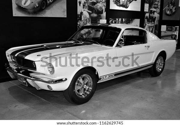 Las Vegas, Nevada, USA on July 25, 2018 : Mustang\
G.T. 350 in Shelby museum.