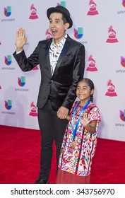 LAS VEGAS , NOV 19 : Sophie Cruz (R) Attends The 16th Annual Latin GRAMMY Awards On November 19 2015 At The MGM Grand Arena In Las Vegas, Nevada