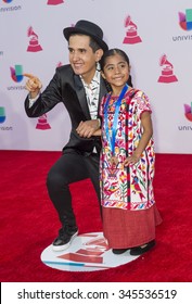 LAS VEGAS , NOV 19 : Sophie Cruz (R) Attends The 16th Annual Latin GRAMMY Awards On November 19 2015 At The MGM Grand Arena In Las Vegas, Nevada