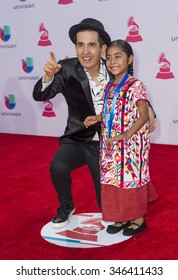 LAS VEGAS , NOV 19 : Sophie Cruz (R) Attends The 16th Annual Latin GRAMMY Awards On November 19 2015 At The MGM Grand Arena In Las Vegas, Nevada