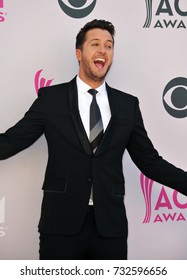 LAS VEGAS, NV - April 02, 2017: Luke Bryan At The Academy Of Country Music Awards 2017 At The T-Mobile Arena, Las Vegas