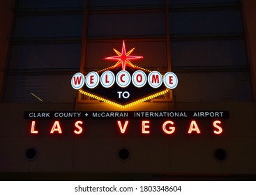 Las Vegas, NV, USA, 09-30-16 Mccarran International Airport Sign