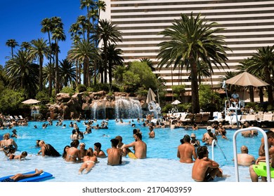 Las Vegas, NV, USA - July 21, 2019: Pool At Mirage Las Vegas