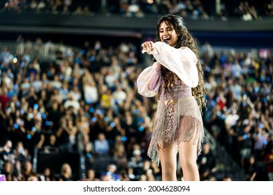 Las Vegas, NV, USA - September 20, 2019: Camila Cabello Performs At The 2019 IHeartRadio Music Festival.