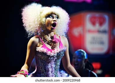 Las Vegas, NV, USA: September 24, 2011 - Nicki Minaj performs at the inaugural iHeartRadio Music Festival at the MGM Grand Garden Arena.
