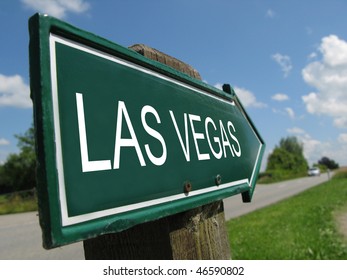 LAS VEGAS Road Sign