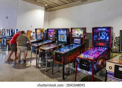 Las Vegas, SEP 7, 2021 - Interior View Of The Pinball Hall Of Fame