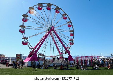 LAS VEGAS - SEPT 21: General View Of The Daytime Village During The 2019 IHeartRadio Music Festival On September 21, 2019 At The Las Vegas Festival Grounds In Las Vegas, Nevada.