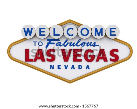 Las Vegas Sign White Background Easy Stock Photo (Edit Now) 1567767 ...