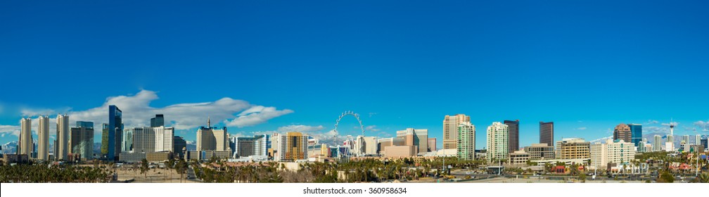 Las Vegas Skyline From A Distance During Day Time