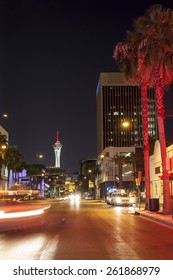 Las Vegas Street By Night, Nevada, USA