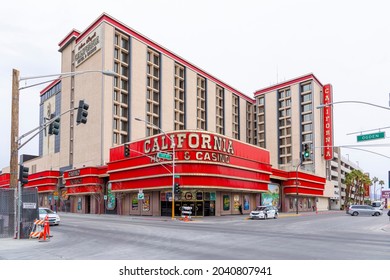 Las Vegas, USA - March 10, 2019: Old California Hotel And Casino At Crossing Odgen 1.st Street In Old Part Of Las Vegas, USA.