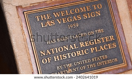 Las Vegas Welcome sign is a famous landmark - travel photography