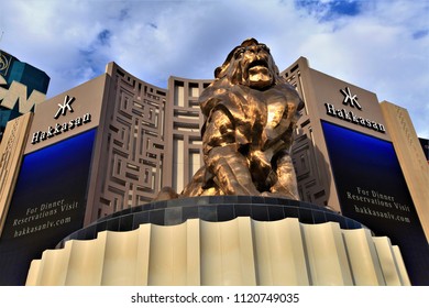 Las Vegas,Nevada,usa.,Oct,11,2016 :MGM Grand Hotel And Casino In Las Vegas.Hakkasan Building