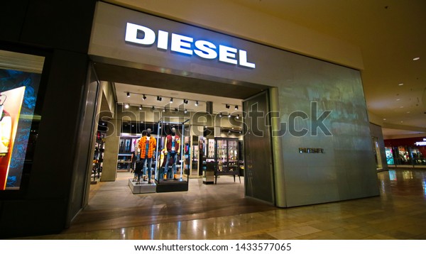 diesel blue trainers