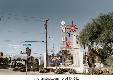 Las Vegas/United States-07/21/2019 Photo From Neon Museum In Las Vegas