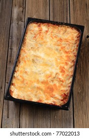 Lasagne In A Baking Pan
