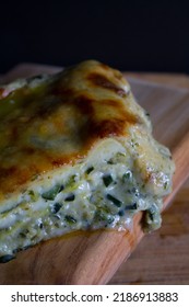 Lasagne With Zucchini, Pesto And Mozzarella Cheese