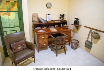 The Lascaris War Rooms / NATO Tunnels Valletta Malta May 2017
Commander's Room