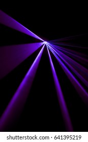 Laser Beam Purple On Black Background Stock Photo (Edit Now) 648807298